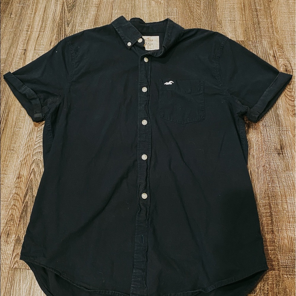 Navy Blue Hollister Button Down
